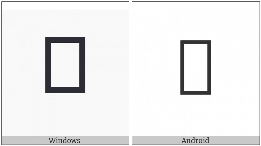 Rounded Symbol For Shuangxi on various operating systems