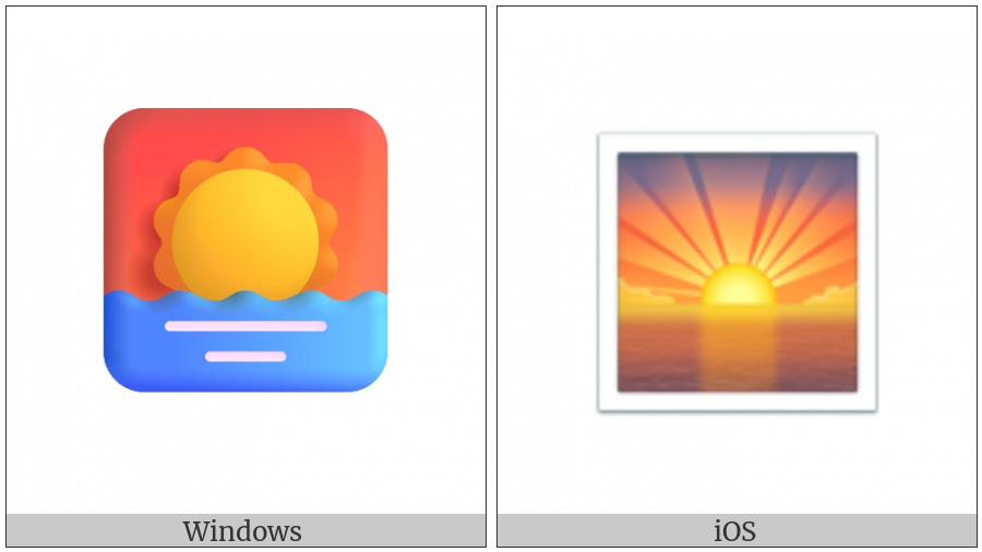 Sunrise on various operating systems
