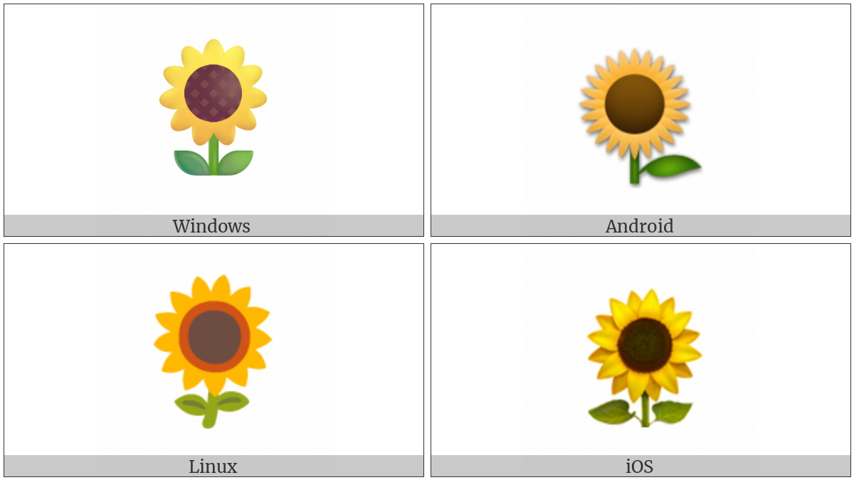 Sunflower on various operating systems