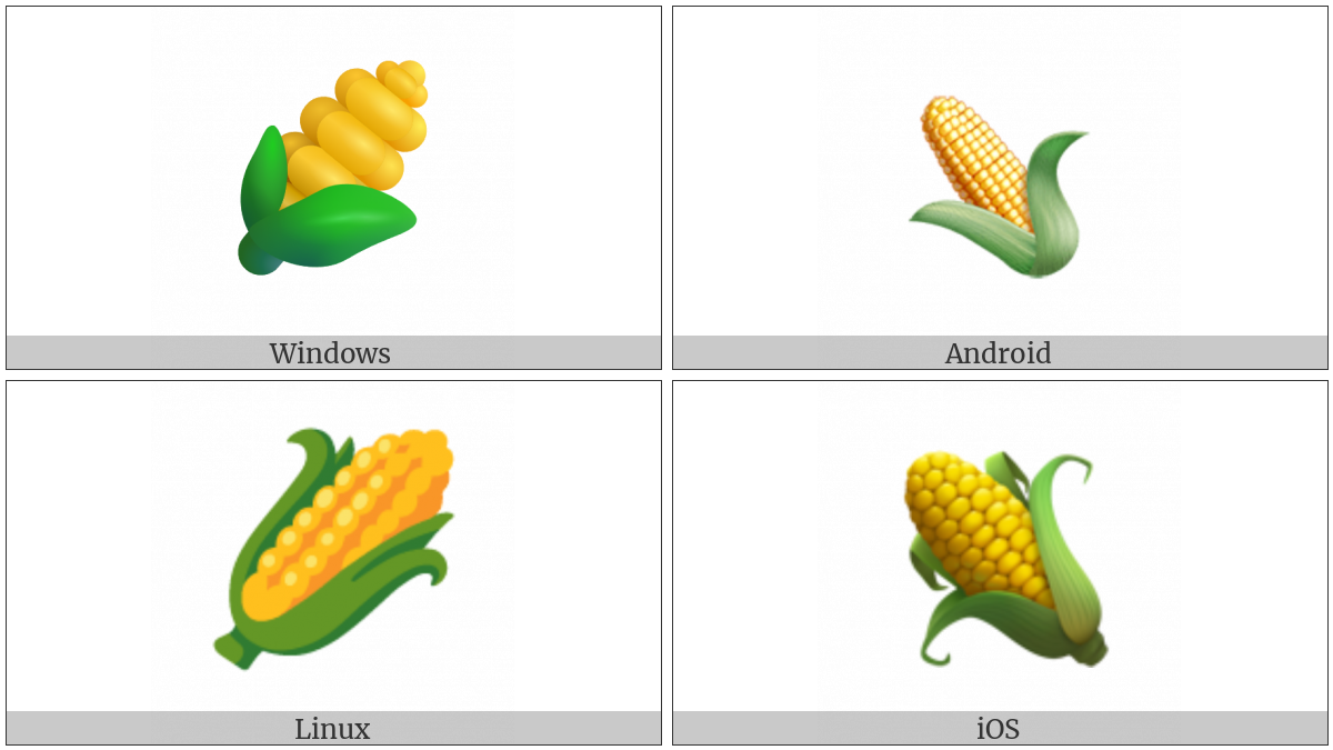 Ear Of Maize on various operating systems