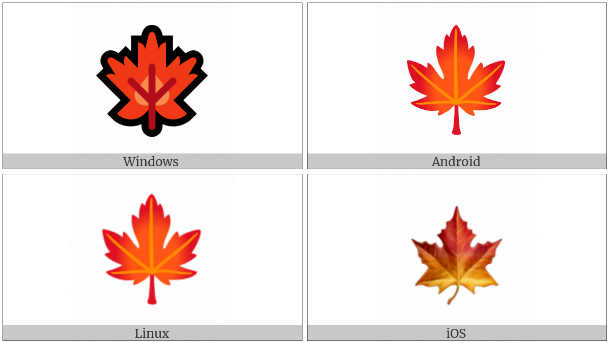 Maple Leaf on various operating systems