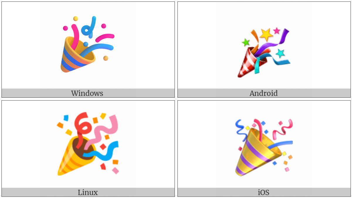 Party Popper on various operating systems