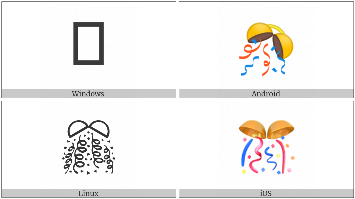Confetti Ball on various operating systems