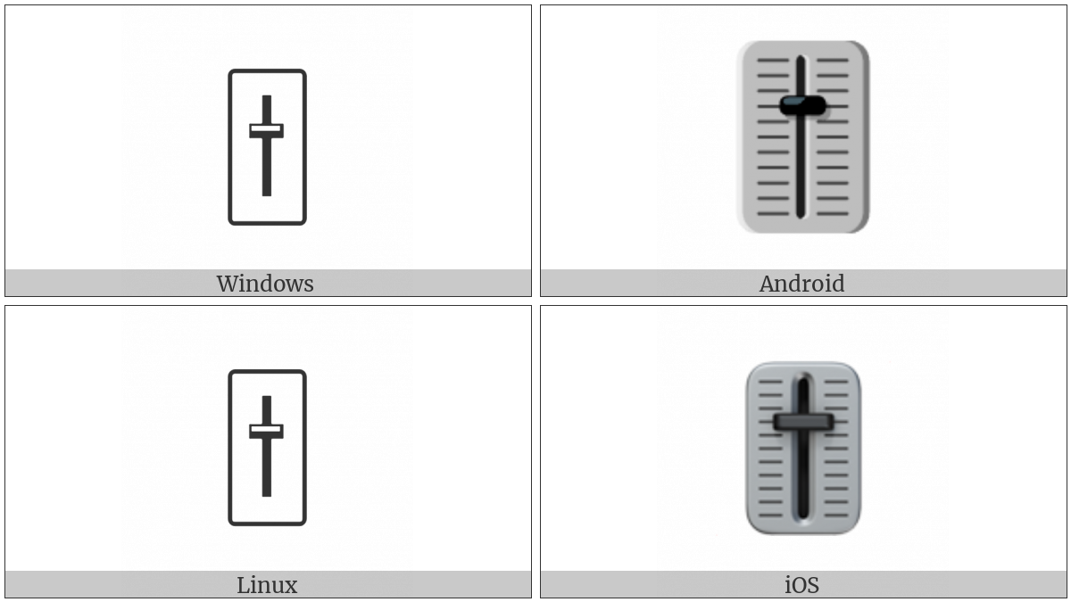 Level Slider on various operating systems