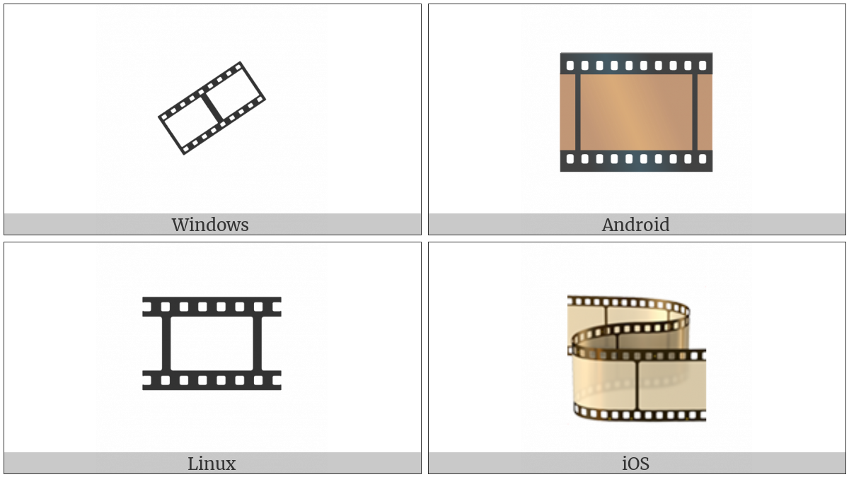 Film Frames on various operating systems