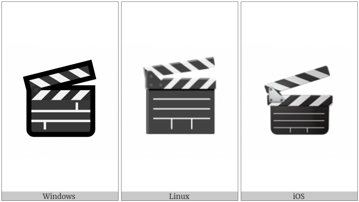 Clapper Board on various operating systems