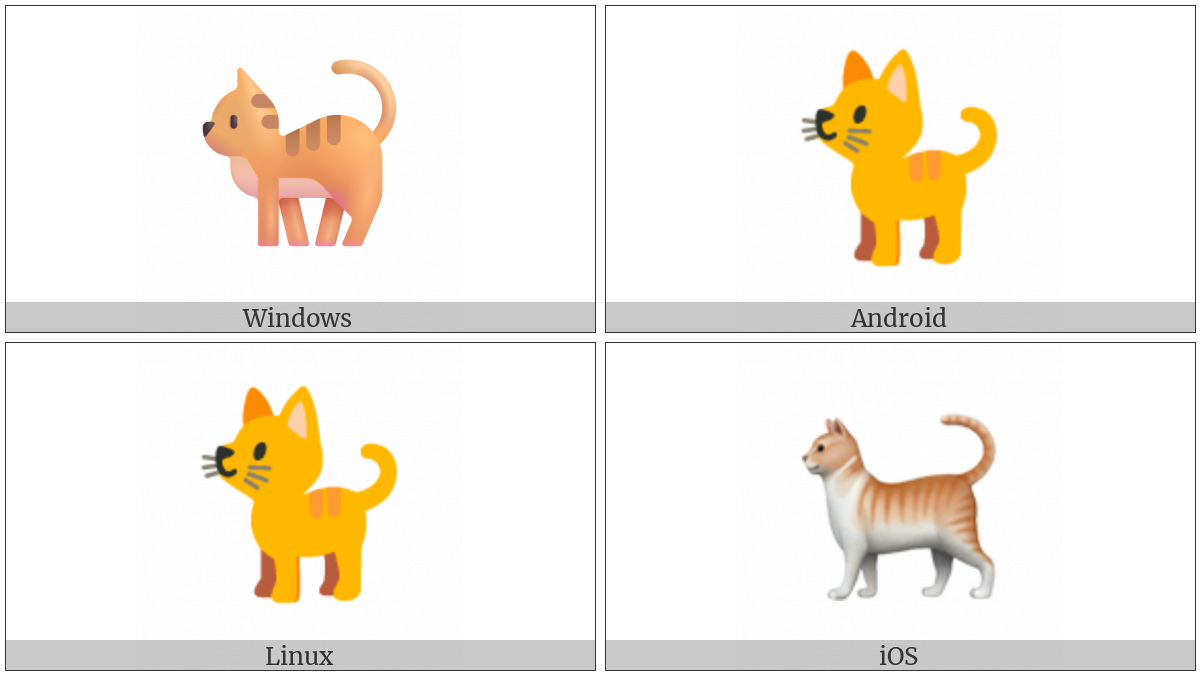 Cat on various operating systems