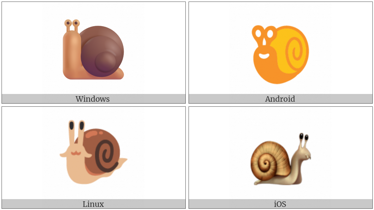 Snail on various operating systems