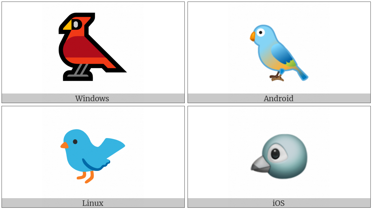 Bird on various operating systems
