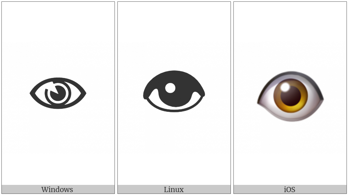 Eye on various operating systems