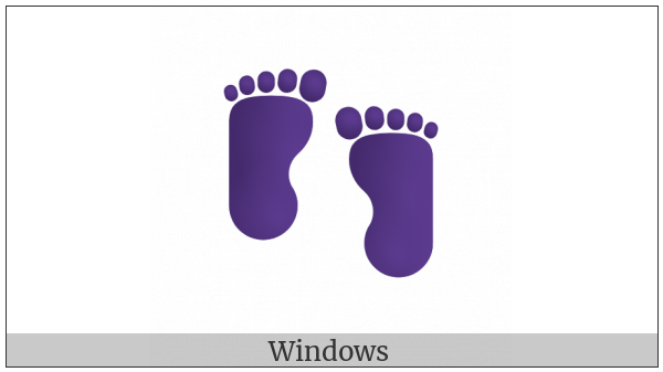 Footprints on various operating systems