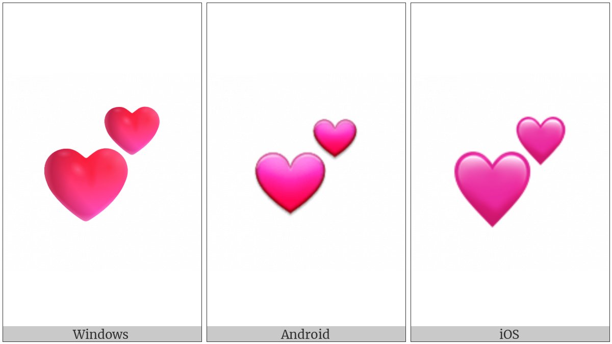 Two Hearts on various operating systems