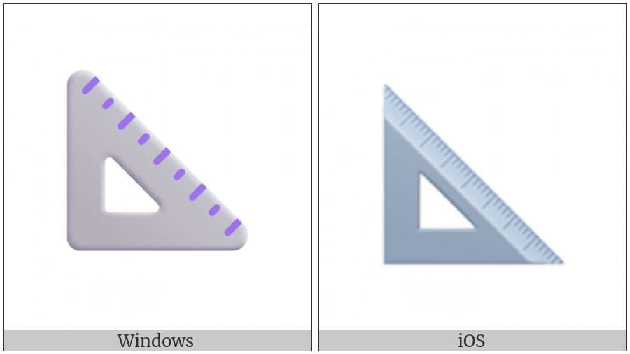 Triangular Ruler on various operating systems