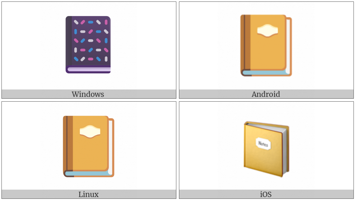 Notebook With Decorative Cover on various operating systems