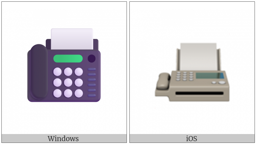 Fax Machine on various operating systems