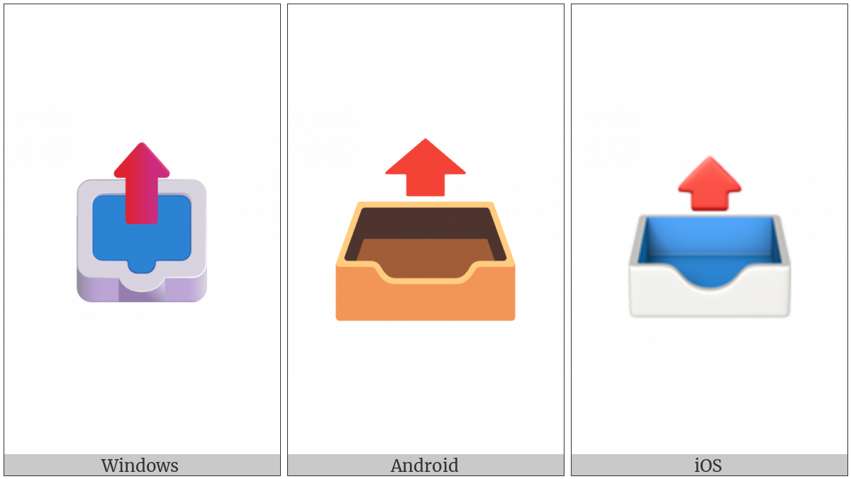 Outbox Tray on various operating systems
