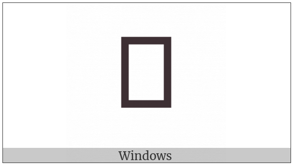 Parenthesized Hangul Chieuch A on various operating systems