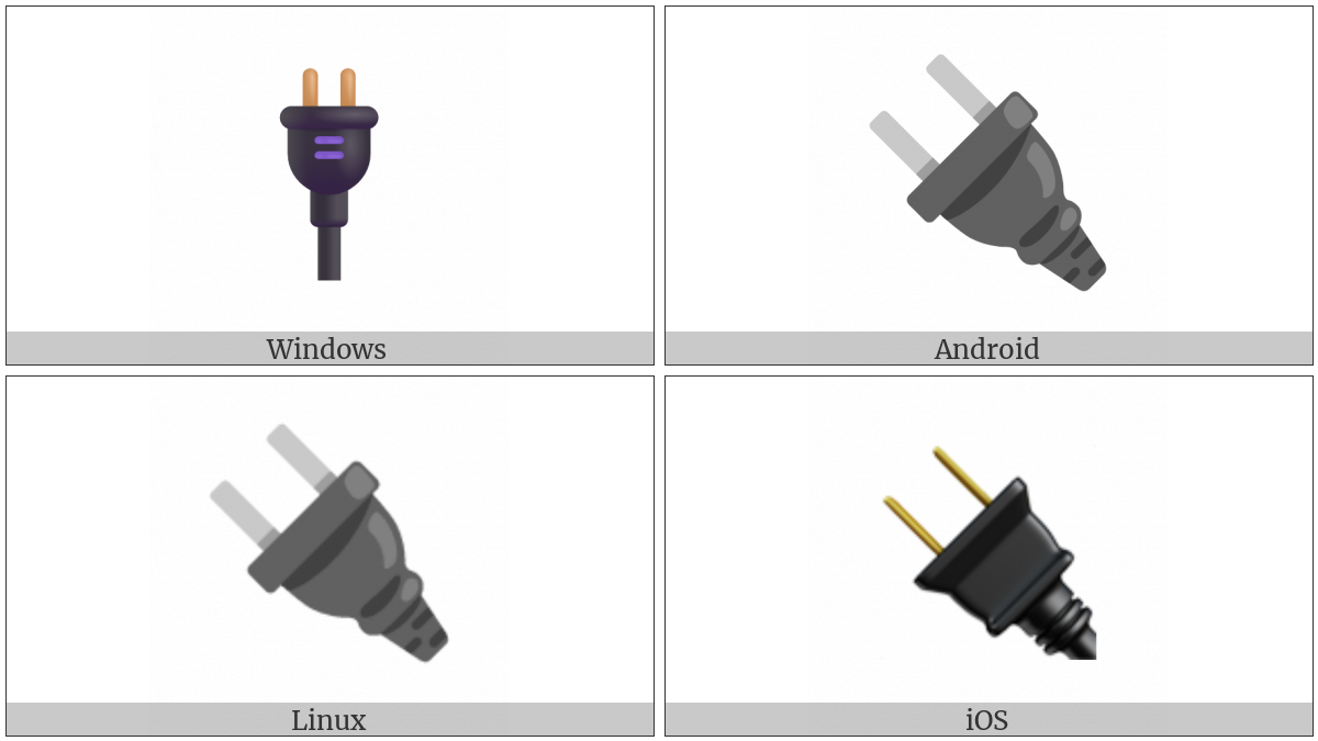Electric Plug on various operating systems