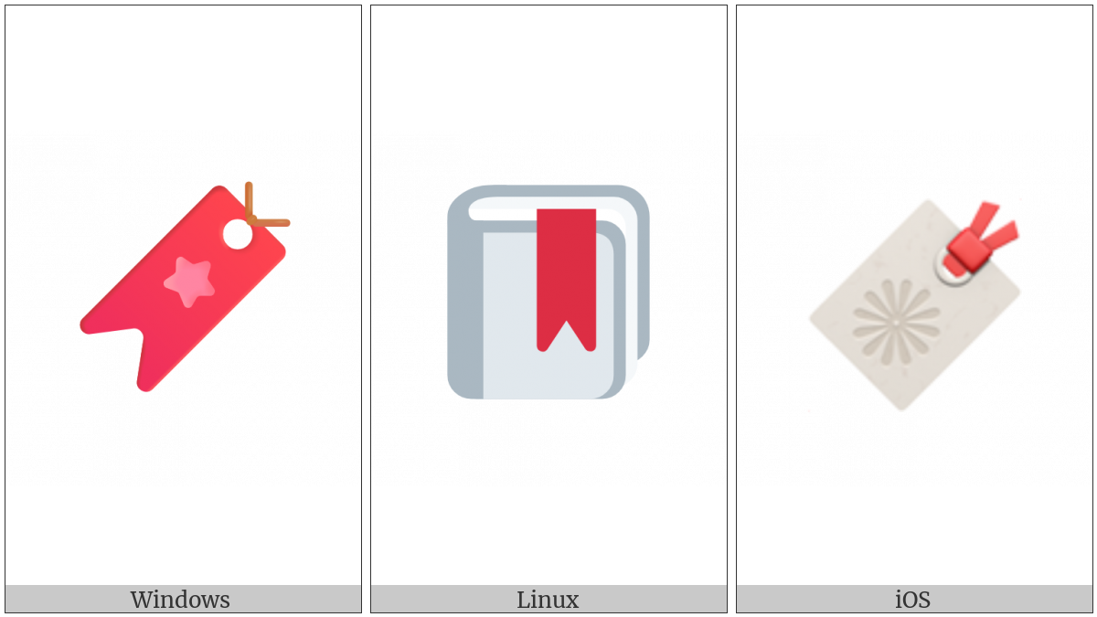 Bookmark on various operating systems