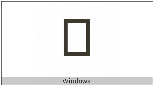 Parenthesized Hangul Cieuc U on various operating systems
