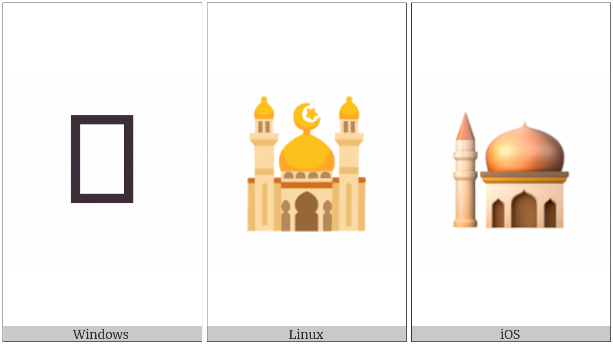 Mosque on various operating systems