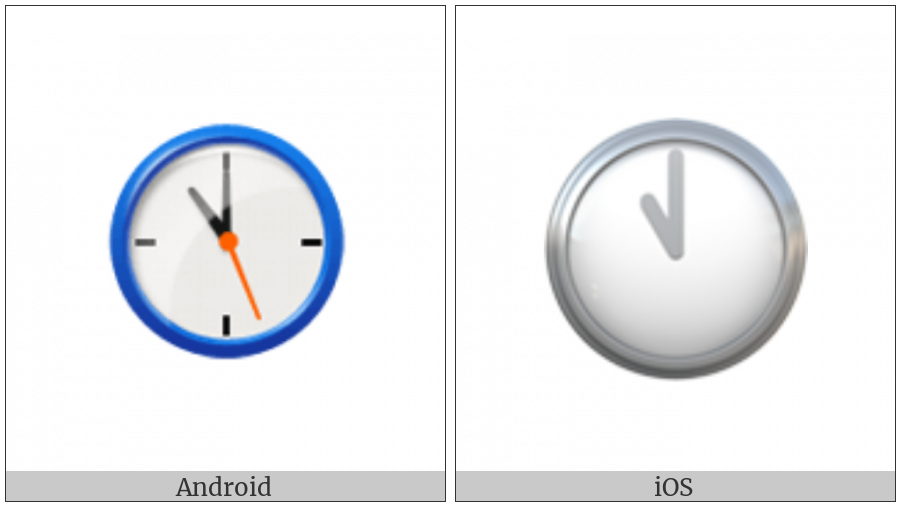 Clock Face Eleven Oclock on various operating systems