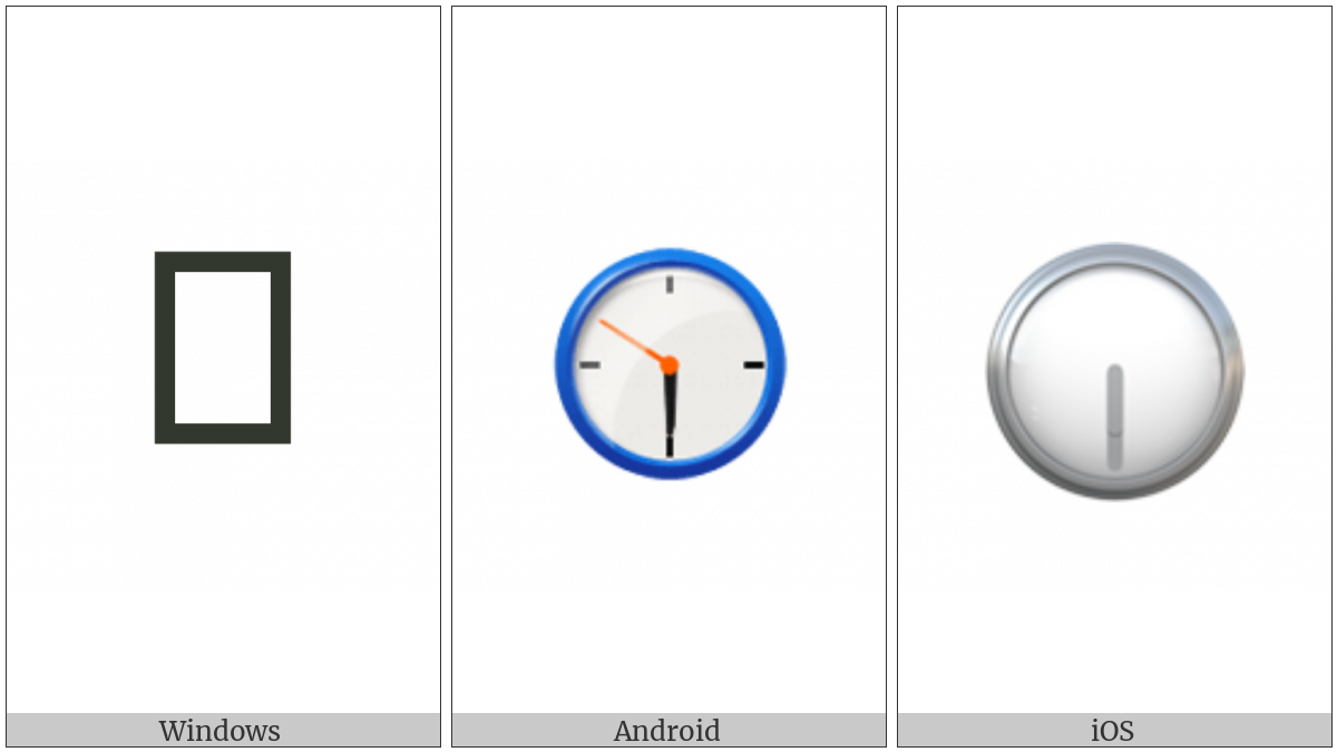 Clock Face Six-Thirty on various operating systems