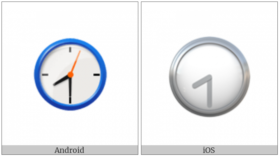 Clock Face Eight-Thirty on various operating systems