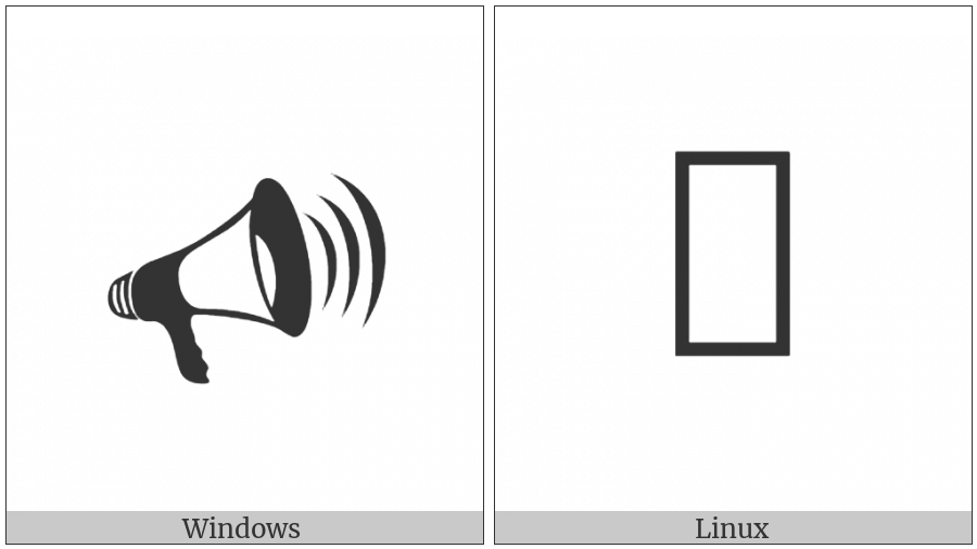 Bullhorn With Sound Waves on various operating systems