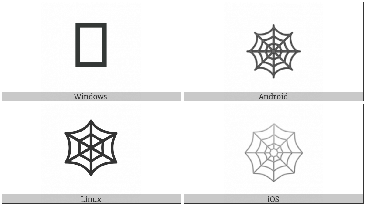 Spider Web on various operating systems