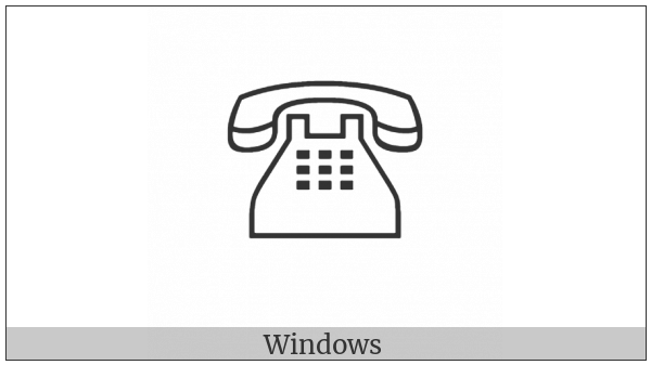 White Touchtone Telephone on various operating systems