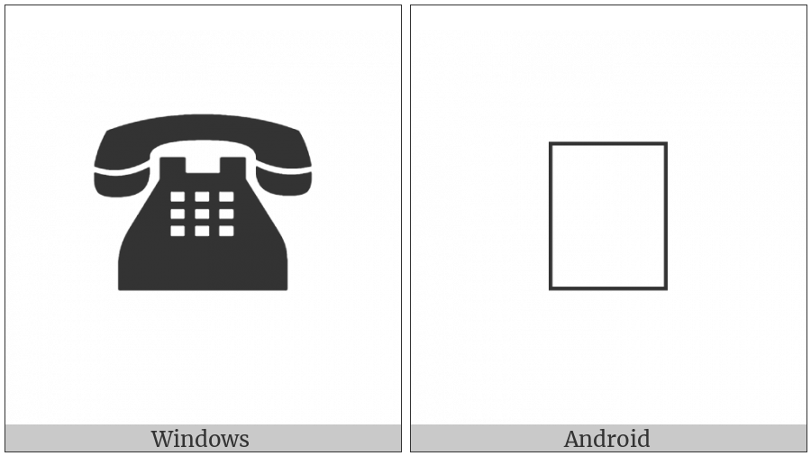 Black Touchtone Telephone on various operating systems