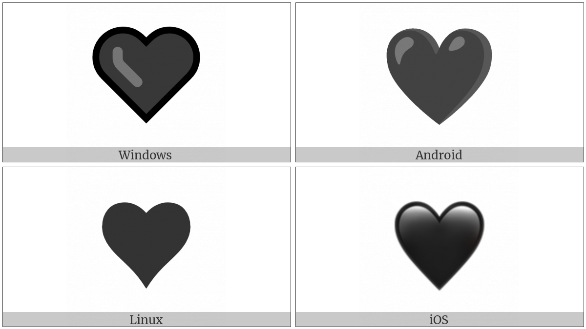 Black Heart on various operating systems