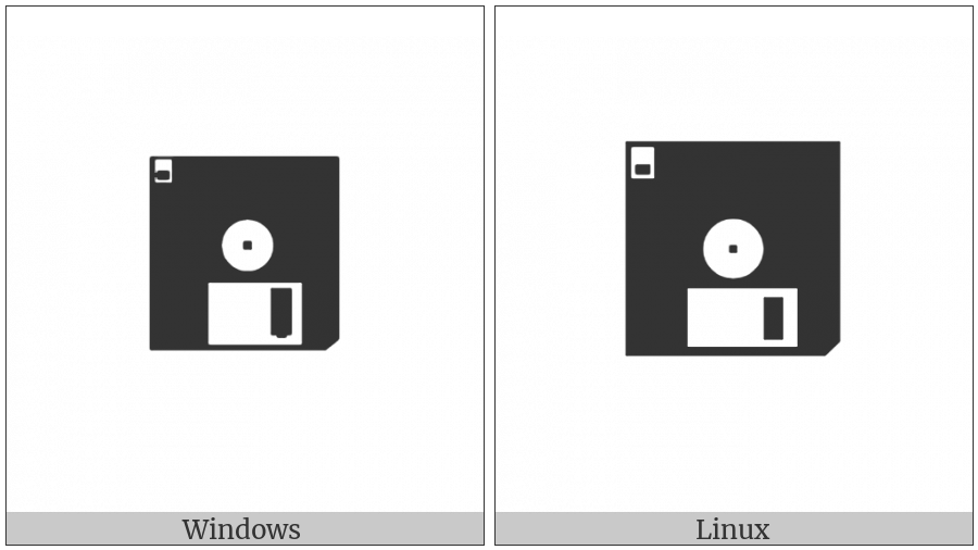Black Hard Shell Floppy Disk on various operating systems