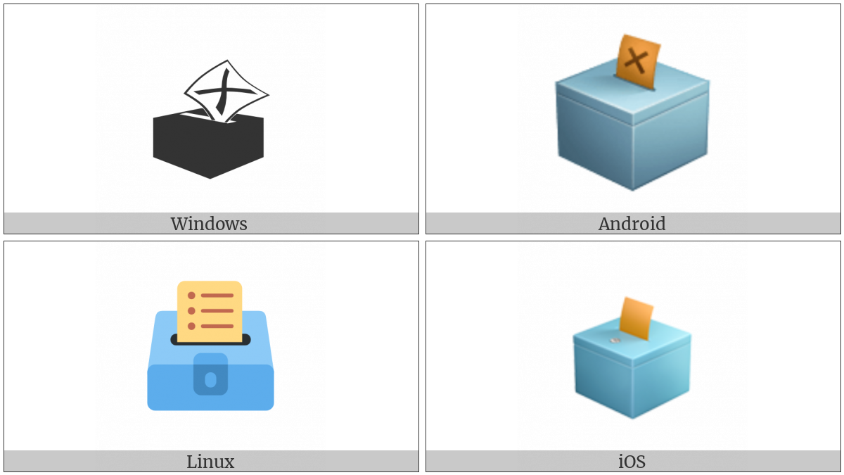 Ballot Box With Ballot on various operating systems