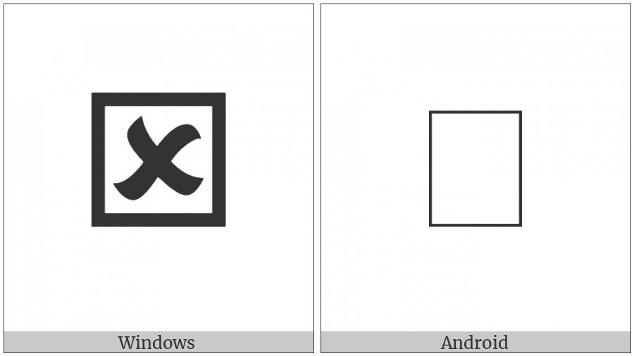 Ballot Box With Bold Script X on various operating systems