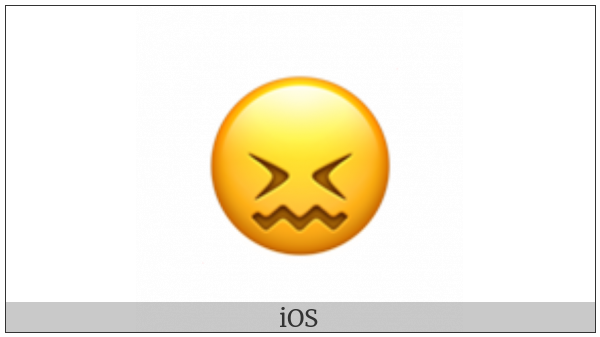 Confounded Face on various operating systems