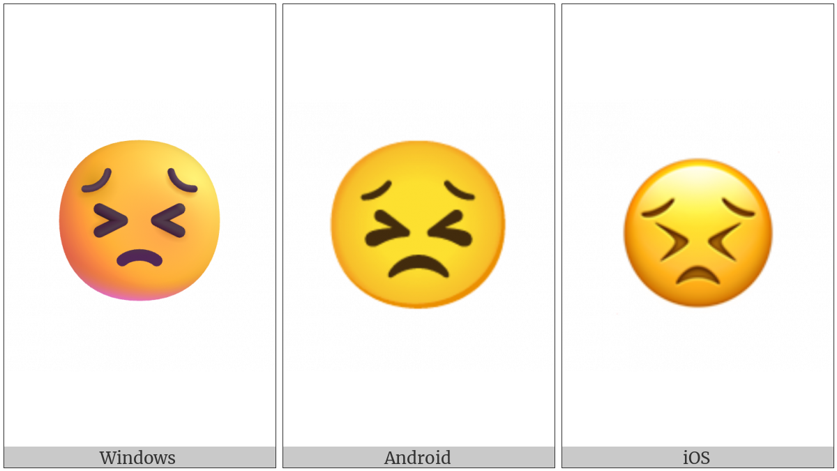 Persevering Face on various operating systems