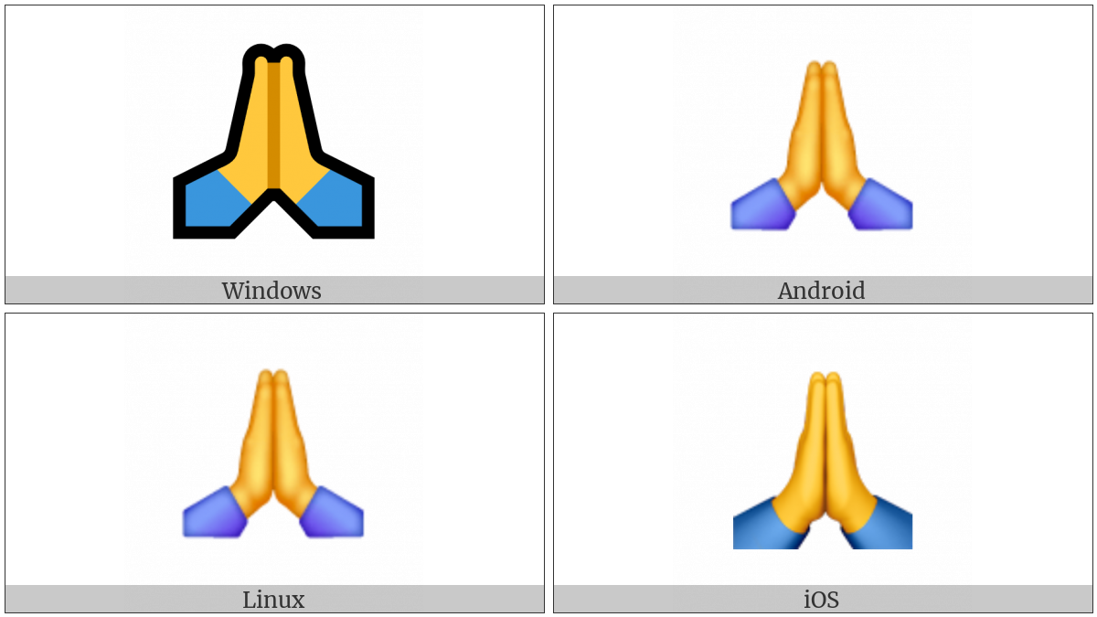 Person With Folded Hands on various operating systems