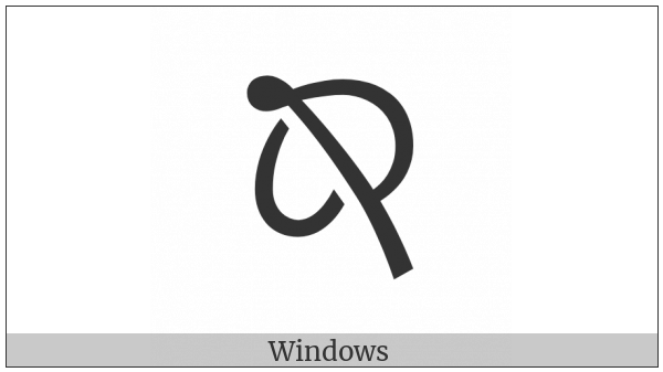 Turned North West Pointing Leaf on various operating systems