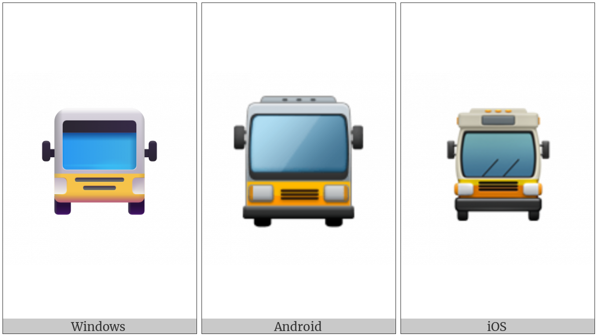 Oncoming Bus on various operating systems