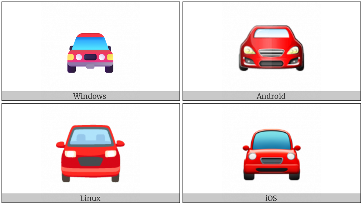 Oncoming Automobile on various operating systems