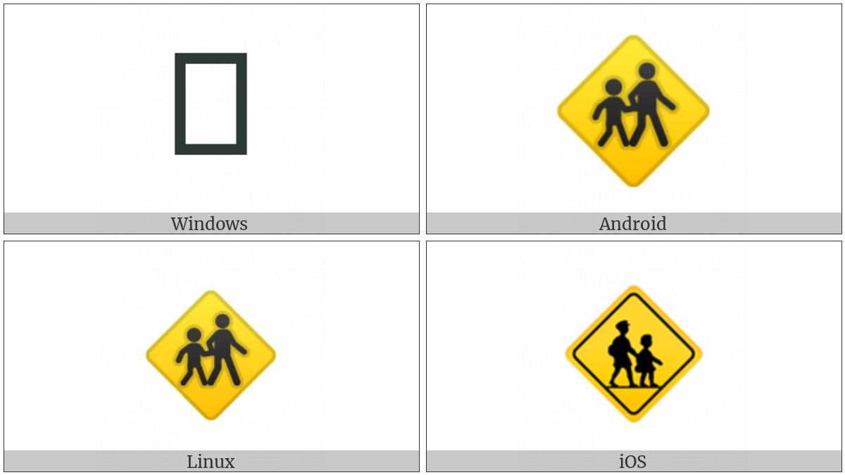Children Crossing on various operating systems
