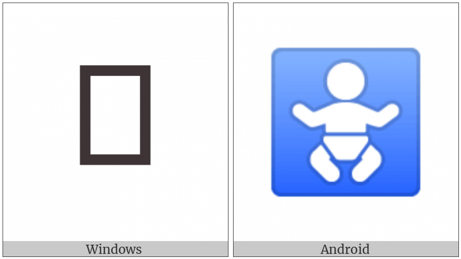 Baby Symbol on various operating systems