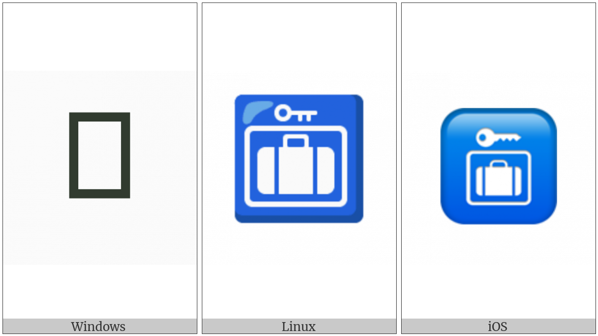 Left Luggage on various operating systems