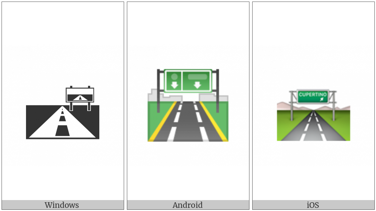 Motorway on various operating systems