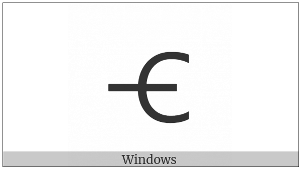 Alchemical Symbol For Trident on various operating systems