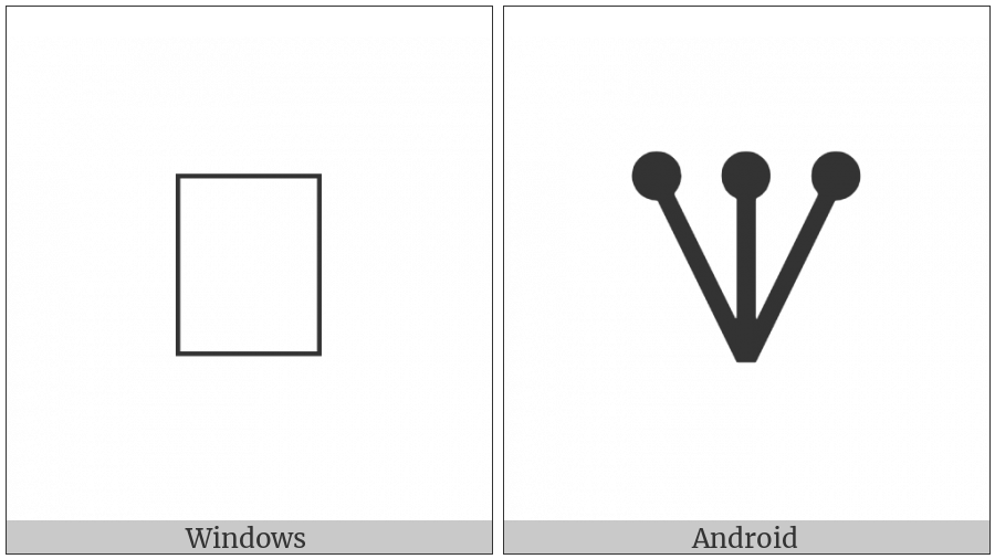 Alchemical Symbol For Dissolve-2 on various operating systems