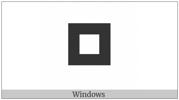 Heavy White Square on various operating systems