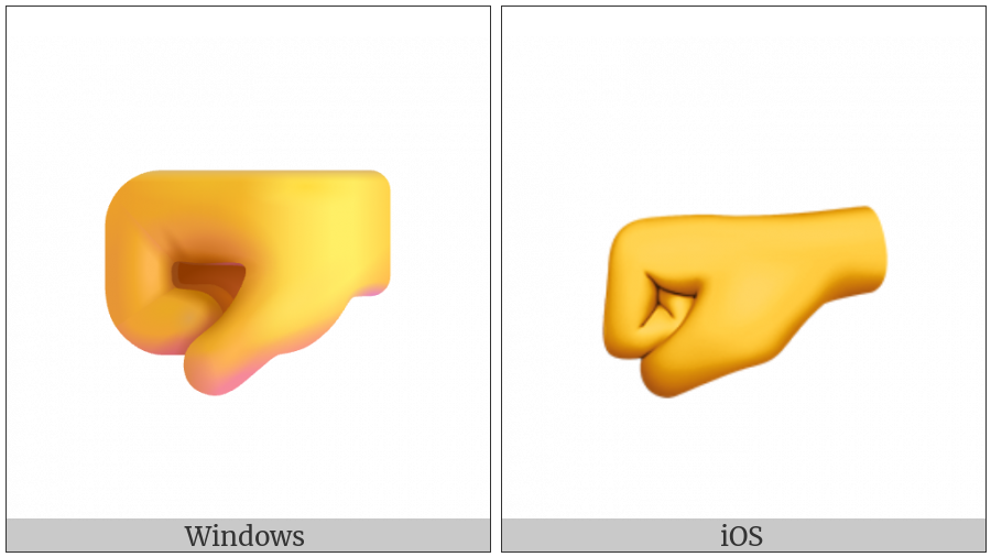 Left-Facing Fist on various operating systems